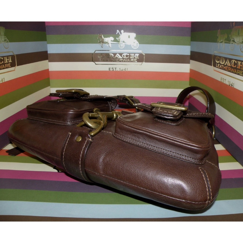 🤎NEW COACH LEGACY LEATHER MANDY SATCHEL SHOULDER BAG ~ 65TH ANNIVERSARY!! 🤎 - Picture 6 of 11